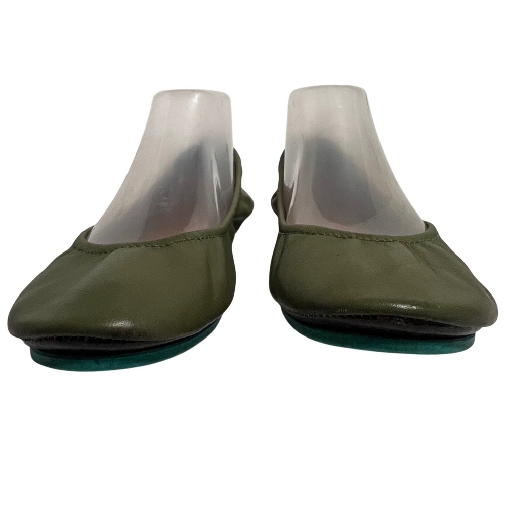 Tieks by Gavrieli Ballet Flats Womens 8 Olive Green Leather Foldable Round Toe - Picture 3 of 14